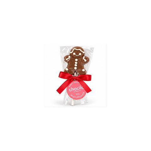 Chocilo Gingerbread Man Chocolate Lollipop – 20g