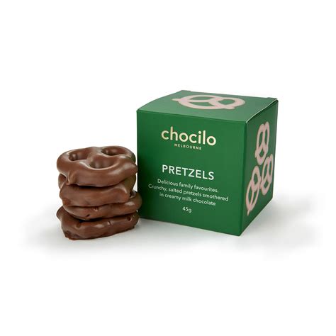 Chocilo Melbourne Salted Pretzels in Milk Chocolate – 45g