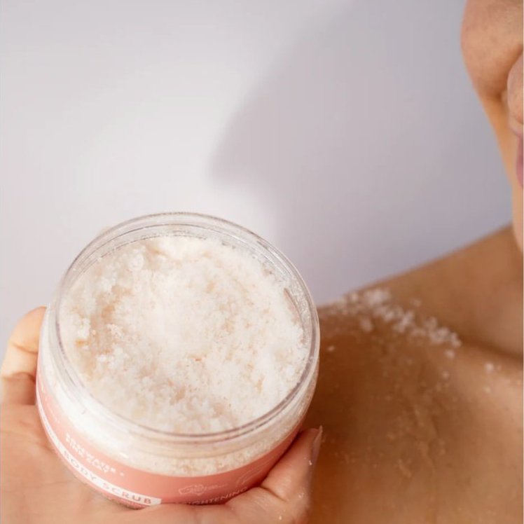 Freshwater Farm Body Scrub Cleansing Rosewater + Pink Clay 200g