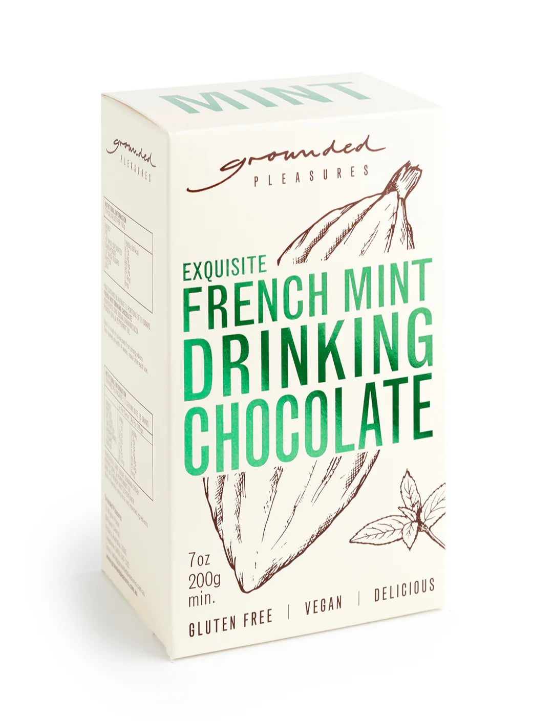 Grounded Pleasures French Mint Drinking Chocolate - 50g