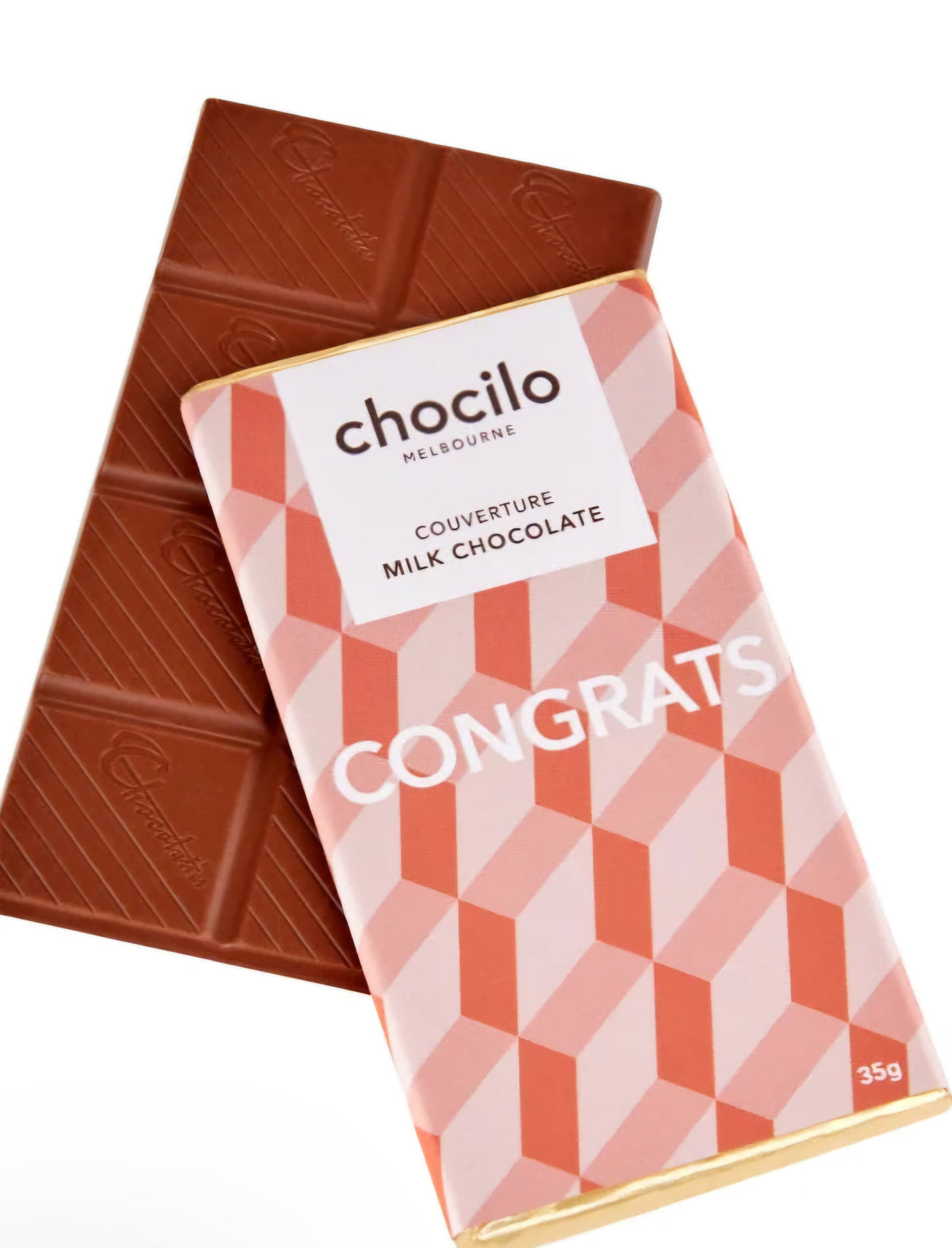 Chocilo "Congrats" Milk Chocolate Block - 35g