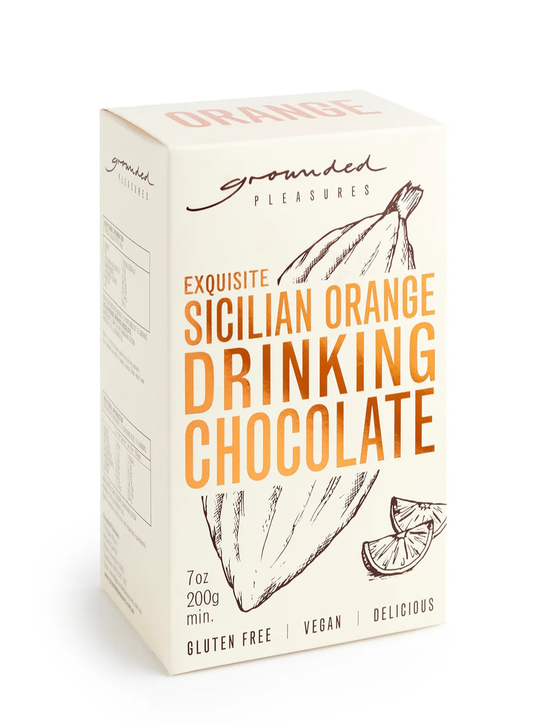 GROUNDED PLEASURES - Sicilian Orange Drinking Chocolate - 50g
