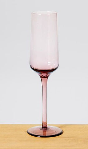 Coloured Stem Champagne Flutes