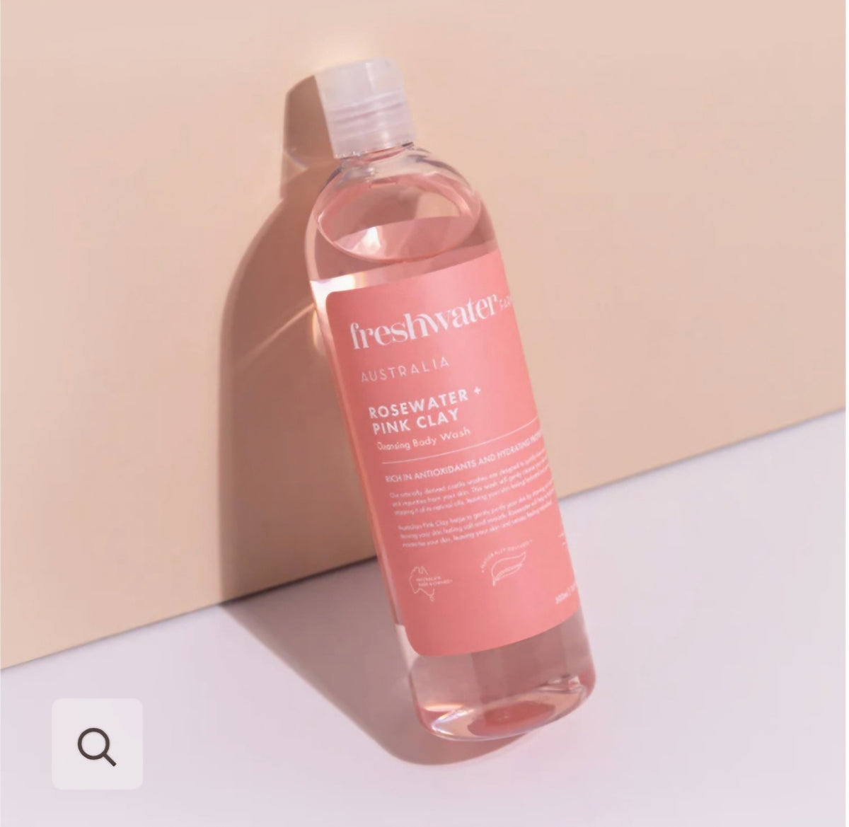 Freshwater Farm Body Wash Cleansing Rosewater + Pink Clay 500ml